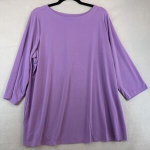Susan Graver modern essentials Size 1X Woman's Blouse Purple